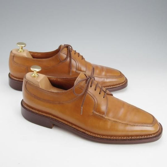 極上★(伊)BONORA/ボノーラ SIZE 42【貴重★ハンドソーンウェルテッド製法/九分仕立て/旧ボノーラ】Uチップ/カーフ/薄茶★i754