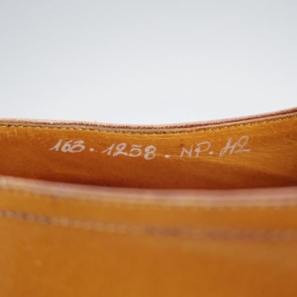 極上★(伊)BONORA/ボノーラ SIZE 42【貴重★ハンドソーンウェルテッド製法/九分仕立て/旧ボノーラ】Uチップ/カーフ/薄茶★i754