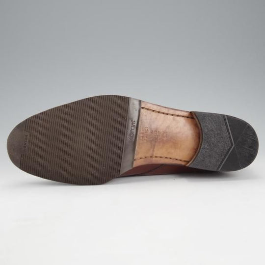 極上★(伊)タニノクリスチー SIZE 8.5【定価15万円以上★モンクストラップ/108552】カーフ/茶/メンズ/TANINO CRISCI★i756