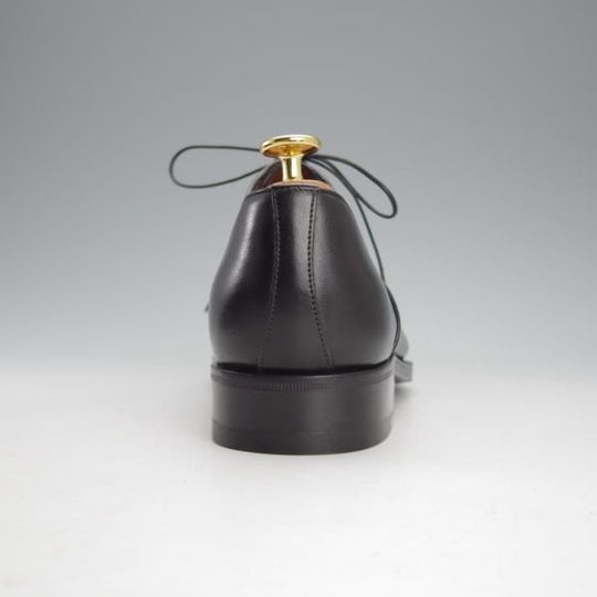 未使用★(伊)ア・テストーニ SIZE 6【★ストレートチップ/黒】カーフ/メンズ/a.testoni★i760