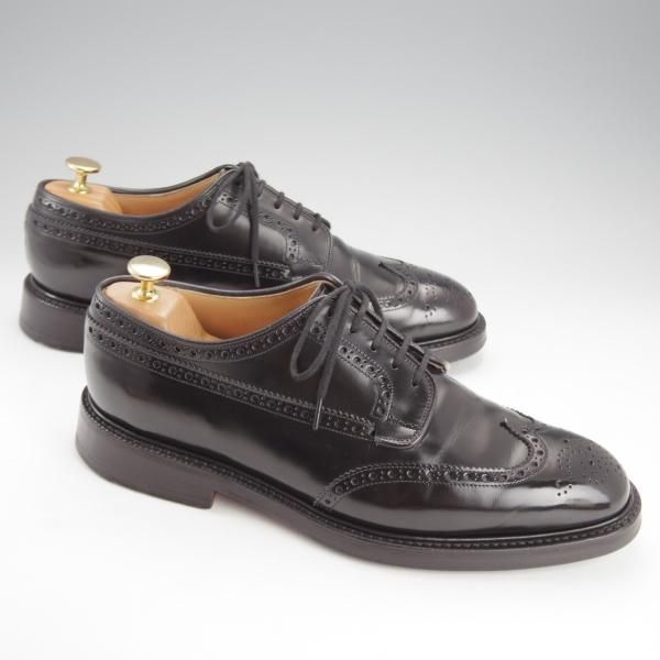 極上★チャーチ 75G/UK7.5【定価￥198,000-★グラフトン/GRAFTON】173ラスト/フルブローグ/黒/メンズ/Church's★i761