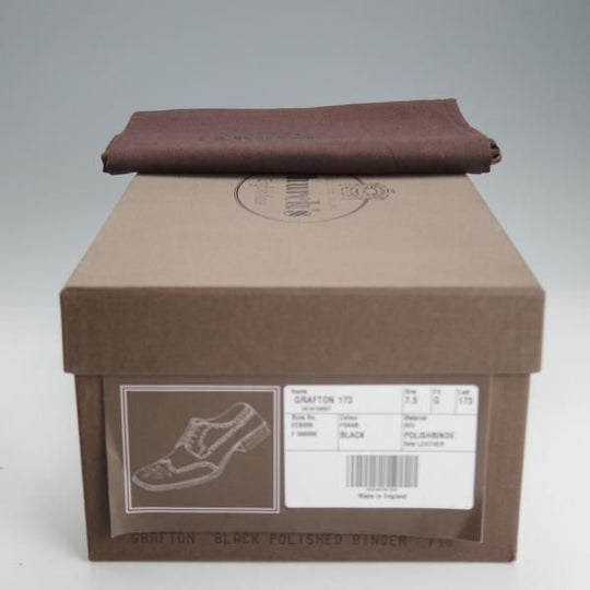 極上★チャーチ 75G/UK7.5【定価￥198,000-★グラフトン/GRAFTON】173ラスト/フルブローグ/黒/メンズ/Church's★i761