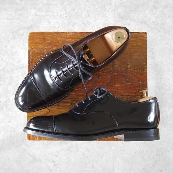 極上★チャーチ 60F/UK6【定価￥160,600-★コンサル/CONSUL】173ラスト/ストレートチップ/黒/メンズ/Church's★i762