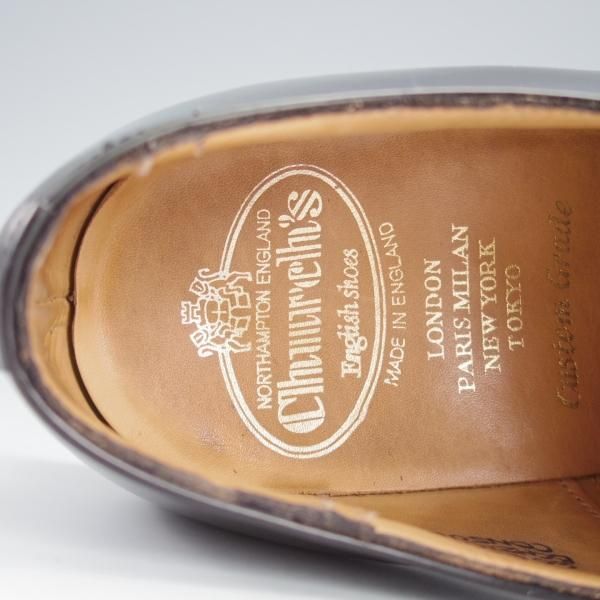 極上★チャーチ 60F/UK6【定価￥160,600-★コンサル/CONSUL】173ラスト/ストレートチップ/黒/メンズ/Church's★i762