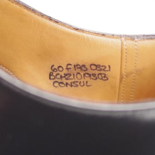 極上★チャーチ 60F/UK6【定価￥160,600-★コンサル/CONSUL】173ラスト/ストレートチップ/黒/メンズ/Church's★i762