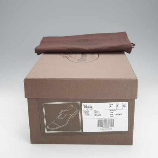 極上★チャーチ 60F/UK6【定価￥160,600-★コンサル/CONSUL】173ラスト/ストレートチップ/黒/メンズ/Church's★i762
