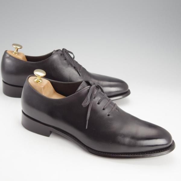 極美品★シェットランドフォックス SIZE 7【定価￥59,400-★デューク/DUKE/057F】ホールカット/カーフ/黒/メンズ/Shetlandfox★i765