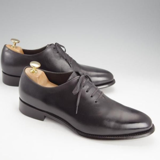 極美品★シェットランドフォックス SIZE 7【定価￥59,400-★デューク/DUKE/057F】ホールカット/カーフ/黒/メンズ/Shetlandfox★i765