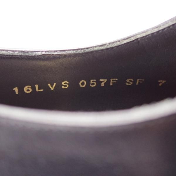 極美品★シェットランドフォックス SIZE 7【定価￥59,400-★デューク/DUKE/057F】ホールカット/カーフ/黒/メンズ/Shetlandfox★i765