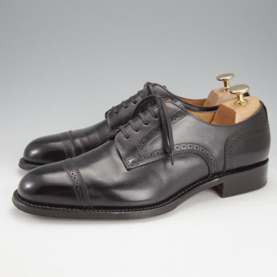 極美品★シェットランドフォックス SIZE 7【定価￥51,700-★日比谷OKUROJI店限定モデル/547F】ドレイトン/カーフ/黒/Shetlandfox★i766