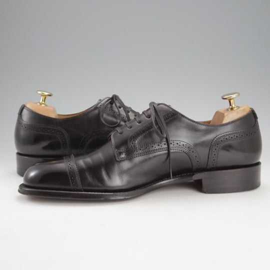 極美品★シェットランドフォックス SIZE 7【定価￥51,700-★日比谷OKUROJI店限定モデル/547F】ドレイトン/カーフ/黒/Shetlandfox★i766