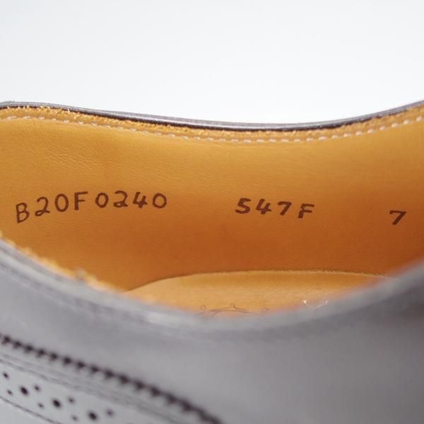 極美品★シェットランドフォックス SIZE 7【定価￥51,700-★日比谷OKUROJI店限定モデル/547F】ドレイトン/カーフ/黒/Shetlandfox★i766