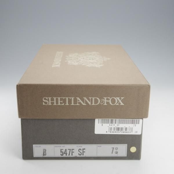 極美品★シェットランドフォックス SIZE 7【定価￥51,700-★日比谷OKUROJI店限定モデル/547F】ドレイトン/カーフ/黒/Shetlandfox★i766