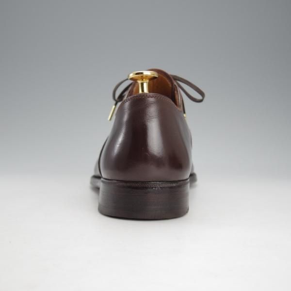 美品★(伊)メルクーリオ UK8程度【ビスポーク品★シュ—ツリー付き/ストレートチップ】濃茶/カーフ/メンズ/Mercurio★i767