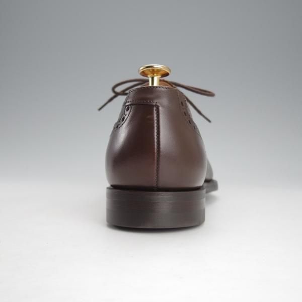 未使用★クロケット&ジョーンズ 6E【定価￥85,320-★CITYソール/YEOVIL】377ラスト/WAX CALF/セミブローグ/Crockett&Jones★i768