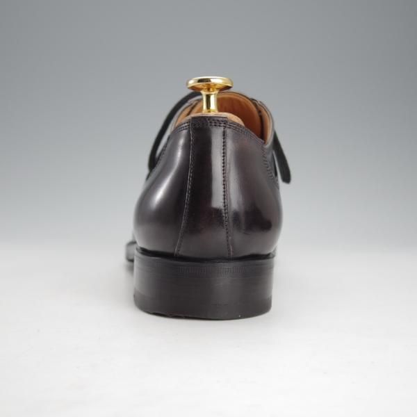 美品★(伊)F.LLIジャコメッティ SIZE 41【コードバン仕様★ハンドソーンウェルテッド製法/九分仕立て】FG126/黒/Giacometti★i770