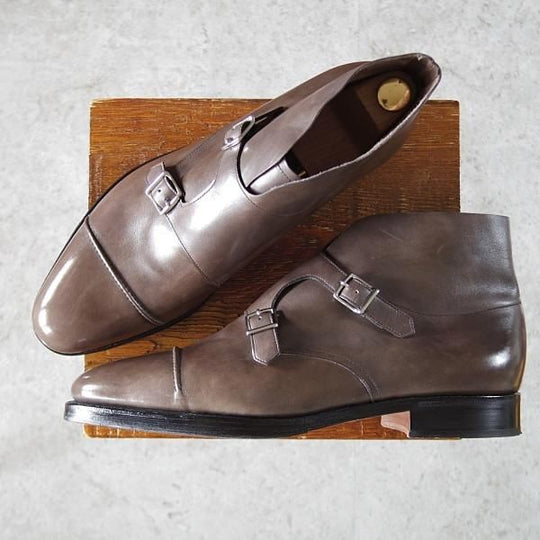 極美品★ジョンロブ 9EE【現行定価￥291,500-★WILLIAM2(BOOT)/ウィリアム/ブーツ】ミスティカーフ/ダブルモンク/JOHN LOBB★i772