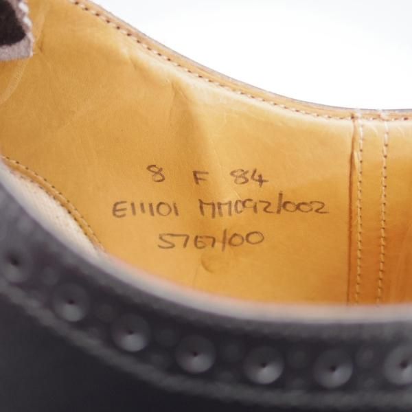 未使用★チャーチ 80F/UK8【旧チャーチ★デッドストック品/3都市ロゴ】84ラスト/フルブローグ/黒/カーフ/メンズ/Church's★i774