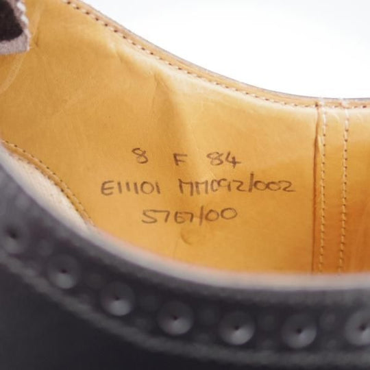 未使用★チャーチ 80F/UK8【旧チャーチ★デッドストック品/3都市ロゴ】84ラスト/フルブローグ/黒/カーフ/メンズ/Church's★i774