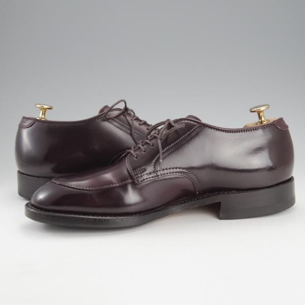 極美品★オールデン 7.5D【定価￥169,400-★コードバン仕様/モディファイドラスト/54321】Vチップ/#8/バーガンディー/赤茶/Alden★i776