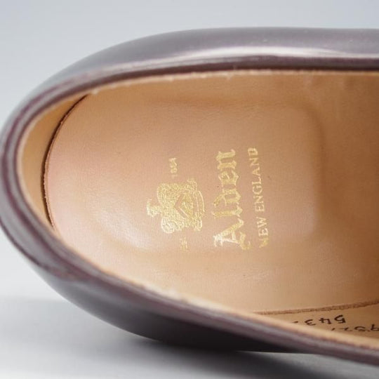 極美品★オールデン 7.5D【定価￥169,400-★コードバン仕様/モディファイドラスト/54321】Vチップ/#8/バーガンディー/赤茶/Alden★i776