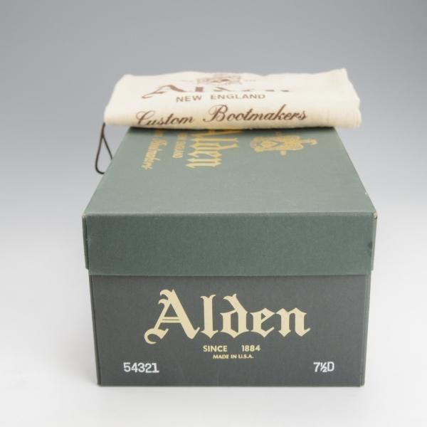 極美品★オールデン 7.5D【定価￥169,400-★コードバン仕様/モディファイドラスト/54321】Vチップ/#8/バーガンディー/赤茶/Alden★i776