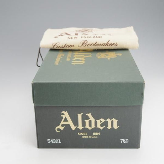 極美品★オールデン 7.5D【定価￥169,400-★コードバン仕様/モディファイドラスト/54321】Vチップ/#8/バーガンディー/赤茶/Alden★i776