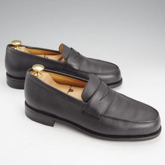 極美品★パラブーツ SIZE 6【定価￥77,000-★アドニス/ADONIS】コインローファー/グレインレザー/黒/メンズ/Paraboot★i777