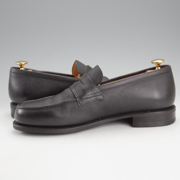 極美品★パラブーツ SIZE 6【定価￥77,000-★アドニス/ADONIS】コインローファー/グレインレザー/黒/メンズ/Paraboot★i777