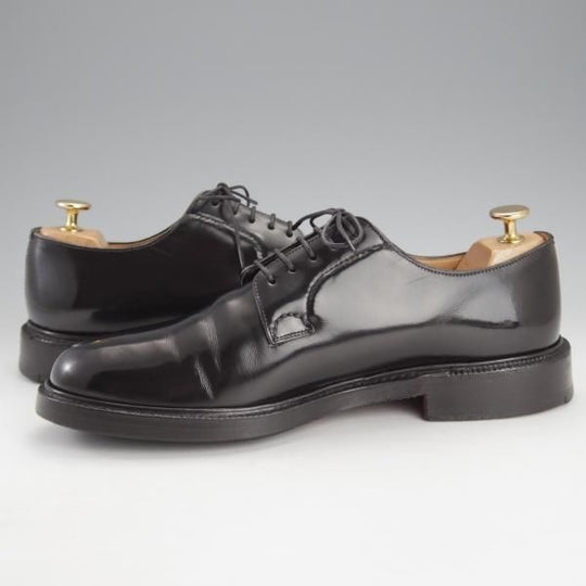 極上★チャーチ 75F/UK7.5【現行定価￥165,000-★シャノン/SHANNON】103ラスト/プレーントゥ/黒/メンズ/Church's★i780