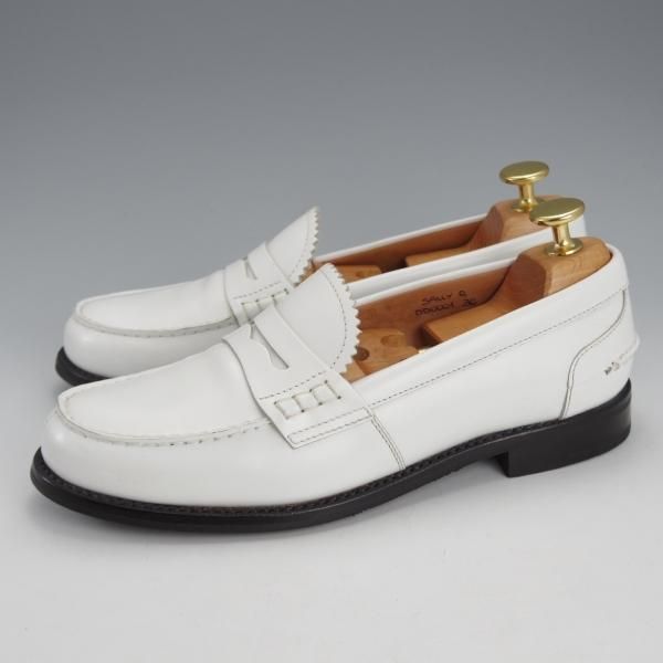 極上★チャーチ(レディース) SIZE 36【★SALLY R/サリー】コインローファー/ポリッシュドバインダーカーフ/白/Church's★i781