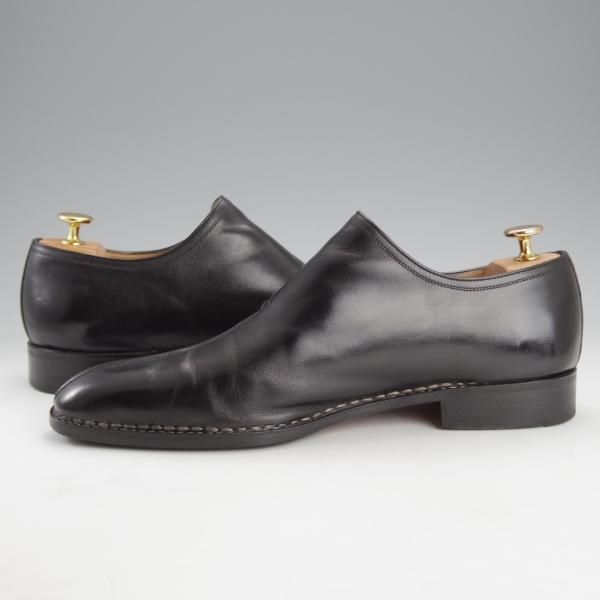 ★(伊)アメデオ・テストーニ SIZE 7.5【定価20万円程度★ノルベジェーゼ製法/Amedeoライン】モンクストラップ/カーフ/黒/a.testoni★i782
