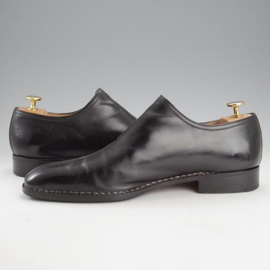 ★(伊)アメデオ・テストーニ SIZE 7.5【定価20万円程度★ノルベジェーゼ製法/Amedeoライン】モンクストラップ/カーフ/黒/a.testoni★i782