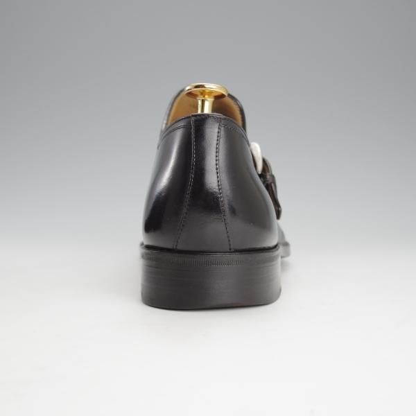 ★(伊)アメデオ・テストーニ SIZE 7.5【定価20万円程度★ノルベジェーゼ製法/Amedeoライン】モンクストラップ/カーフ/黒/a.testoni★i782