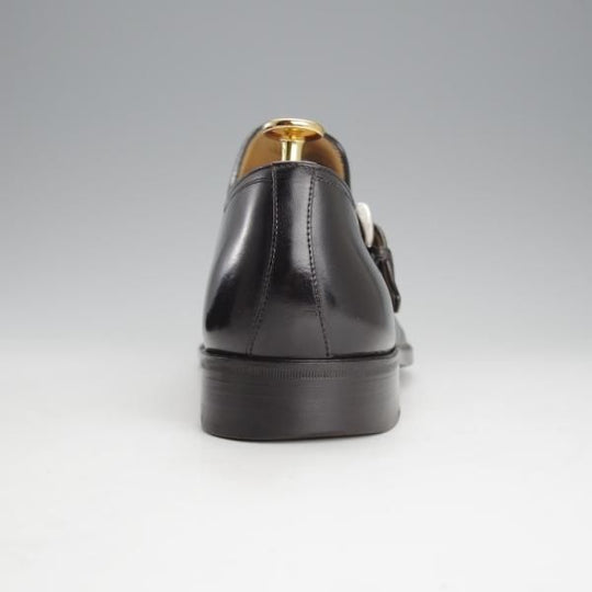 ★(伊)アメデオ・テストーニ SIZE 7.5【定価20万円程度★ノルベジェーゼ製法/Amedeoライン】モンクストラップ/カーフ/黒/a.testoni★i782