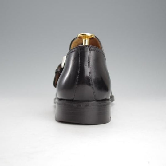 ★(伊)アメデオ・テストーニ SIZE 7.5【定価20万円程度★ノルベジェーゼ製法/Amedeoライン】モンクストラップ/カーフ/黒/a.testoni★i782