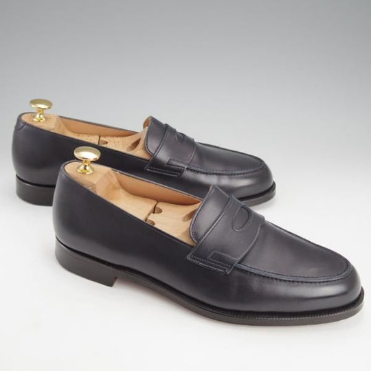 ★クロケット&ジョーンズ 6.5E【定価￥95,700-★JLロペス似寄りモデル/ビームスF別注】コインローファー/紺/Crockett&Jones★i785