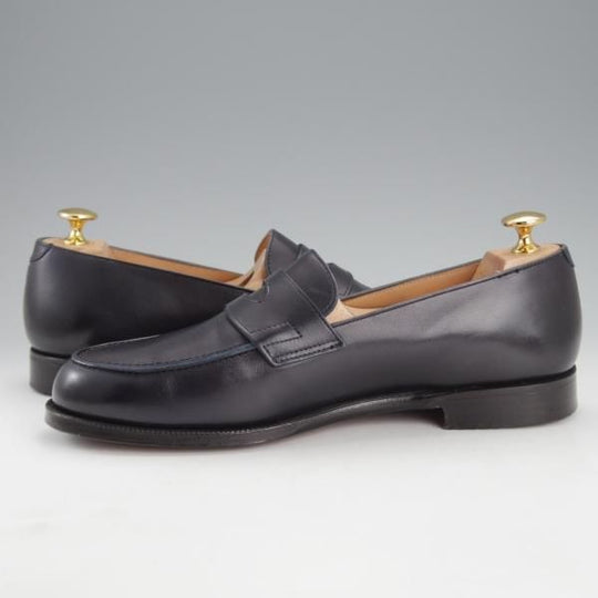 ★クロケット&ジョーンズ 6.5E【定価￥95,700-★JLロペス似寄りモデル/ビームスF別注】コインローファー/紺/Crockett&Jones★i785