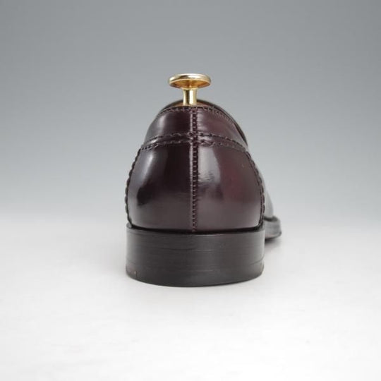 美品★オールデン 7.5D【定価￥123,200-★コードバン/ビームス別注/N6214】マディソン/スリッポン/ローファー/赤茶/BEAMS/Alden★i787