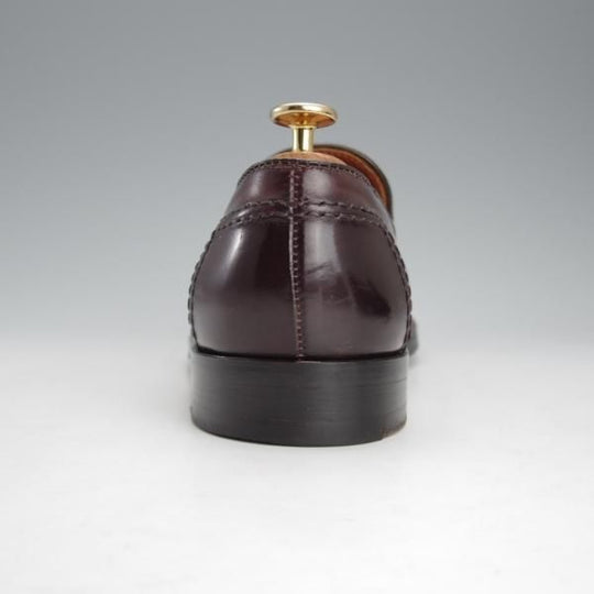 美品★オールデン 7.5D【定価￥123,200-★コードバン/ビームス別注/N6214】マディソン/スリッポン/ローファー/赤茶/BEAMS/Alden★i787