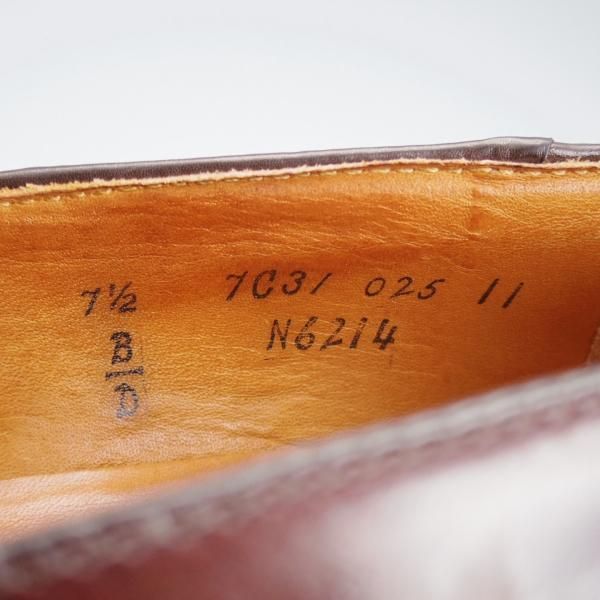 美品★オールデン 7.5D【定価￥123,200-★コードバン/ビームス別注/N6214】マディソン/スリッポン/ローファー/赤茶/BEAMS/Alden★i787