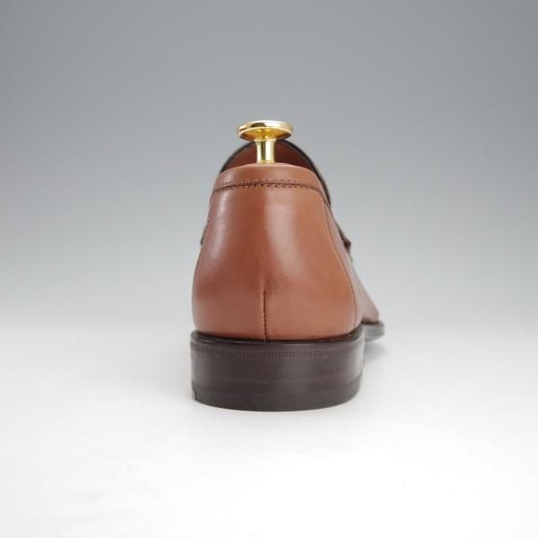 未使用★(伊)ストール・マンテラッシ SIZE 41【定価10万円以上★コインローファー/茶】カーフ/メンズ/SUTOR MANTELLASSI★i788