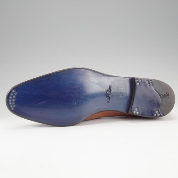 未使用★(伊)ストール・マンテラッシ SIZE 41【定価10万円以上★コインローファー/茶】カーフ/メンズ/SUTOR MANTELLASSI★i788