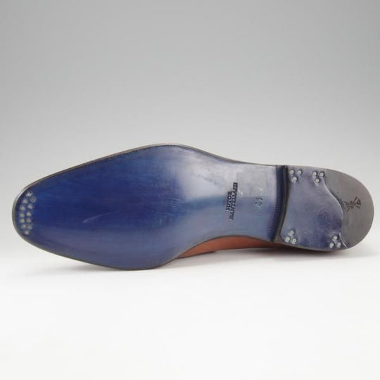 未使用★(伊)ストール・マンテラッシ SIZE 41【定価10万円以上★コインローファー/茶】カーフ/メンズ/SUTOR MANTELLASSI★i788