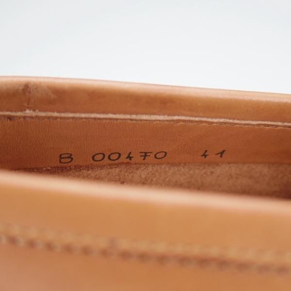 未使用★(伊)ストール・マンテラッシ SIZE 41【定価10万円以上★コインローファー/茶】カーフ/メンズ/SUTOR MANTELLASSI★i788