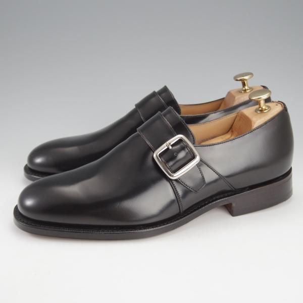 未使用★チャーチ 65F/UK6.5【現行定価￥181,500-★100ラスト/Westbury】ウェストバリー/モンクストラップ/黒/メンズ/Church's★i789