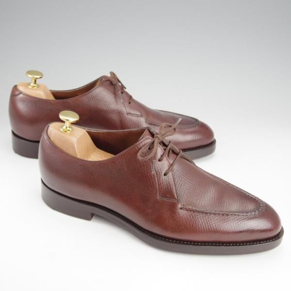 極美品★(英)ガジアーノ&ガーリング UK6【定価￥189,000-★(英)ALFRED DUNHILL別注/スキンステッチ】Uチップ/茶/メンズ★i791