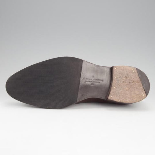 極美品★(英)ガジアーノ&ガーリング UK6【定価￥189,000-★(英)ALFRED DUNHILL別注/スキンステッチ】Uチップ/茶/メンズ★i791