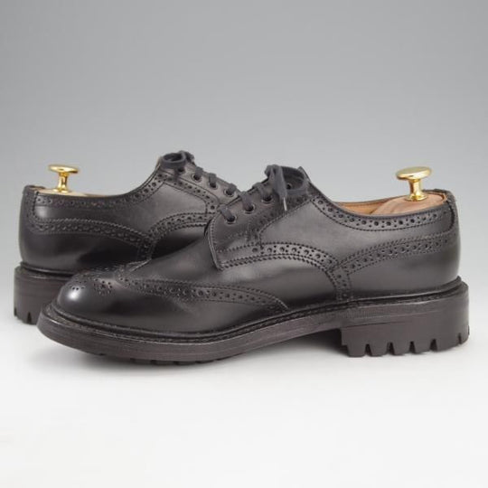 極美品★トリッカーズ(レディース) SIZE 5.5【バートン同系モデル★カントリーシューズ/L5095】フルブローグ/黒/短靴/Tricker's★i792
