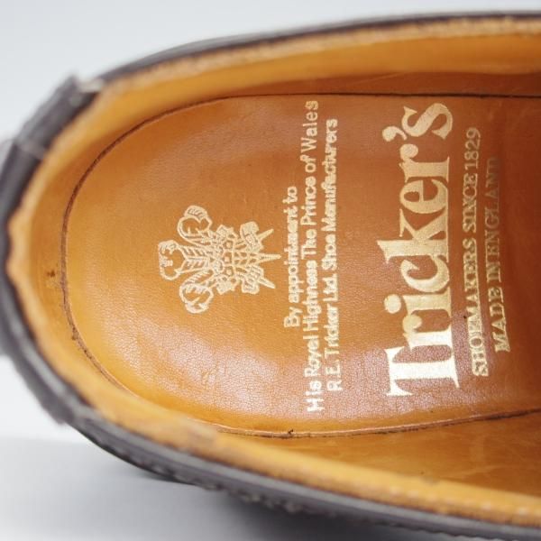 極美品★トリッカーズ(レディース) SIZE 5.5【バートン同系モデル★カントリーシューズ/L5095】フルブローグ/黒/短靴/Tricker's★i792